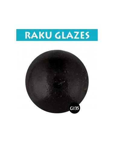 Zwart G135 0,5ltr raku glazuur