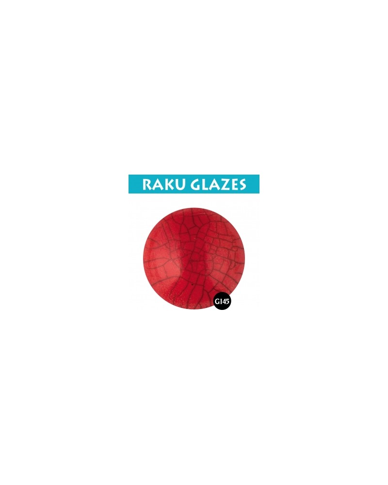 Intensief rood G145, 0,5 liter Raku glazuur